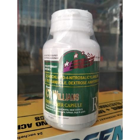 CT Williams Dewormer Capsule (60caps Per Bottle).